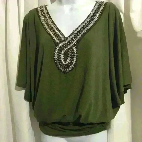 Sexy Embellished Deep V Dress - Picture 3 of 4